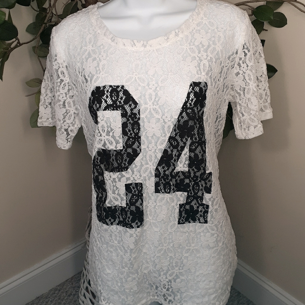 2/$20 Rehab White Lace 24 Jersey